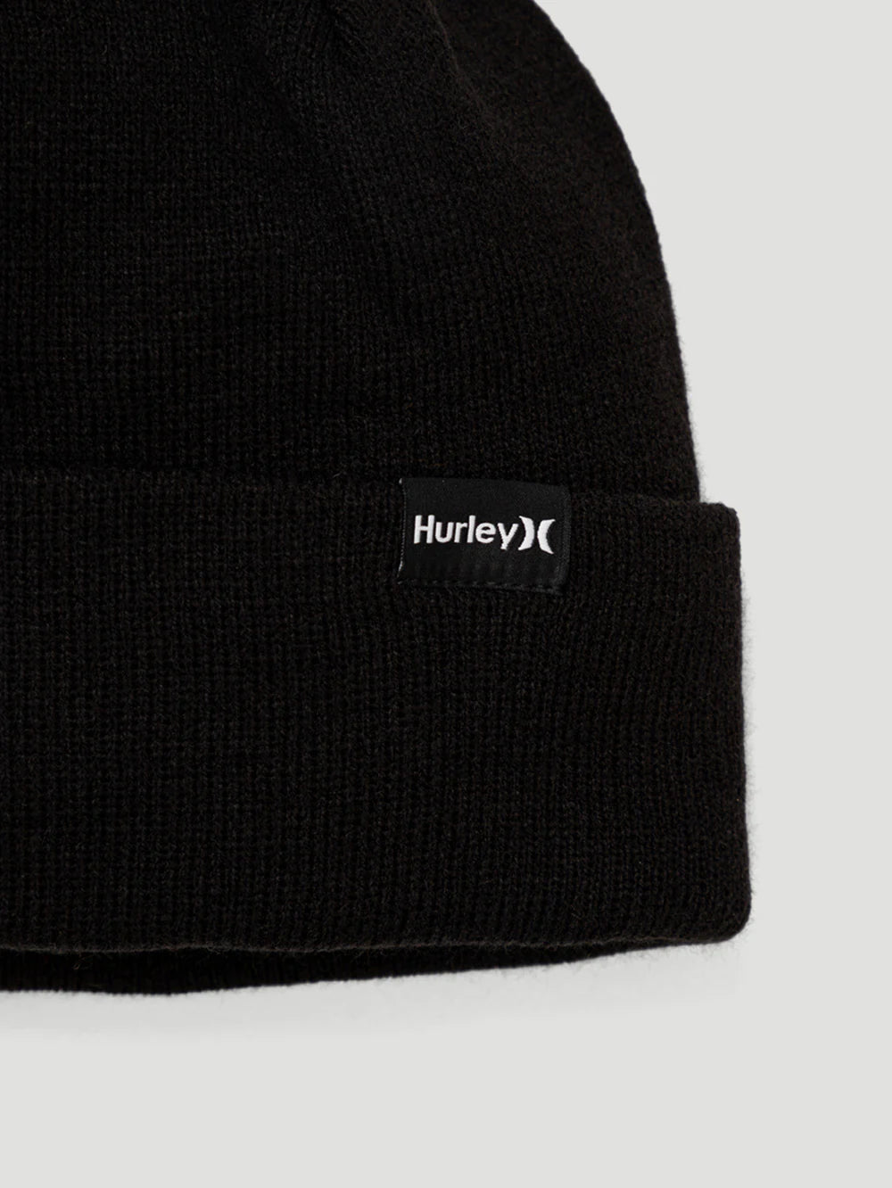 Gorro Preto Com Dobra Hurley Label