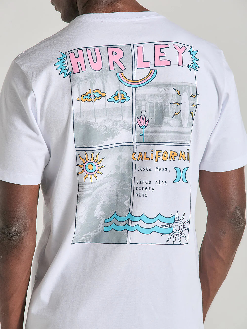 Camiseta Hurley Branca Draw