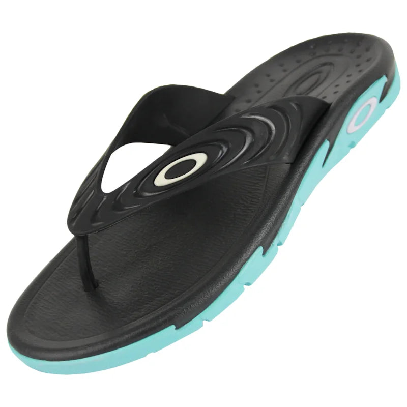 Chinelo Oakley crowd Black Turquesa