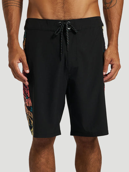 BOARDSHORTS 19,5 PRETO HURLEY FLOWER