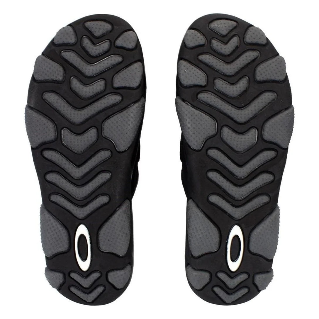 Sandália Oakley Masculina Casual Titan - Preto+Cinza