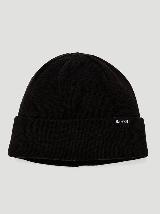 Gorro Preto Com Dobra Hurley Label