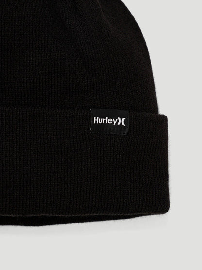 Gorro Preto Com Dobra Hurley Label
